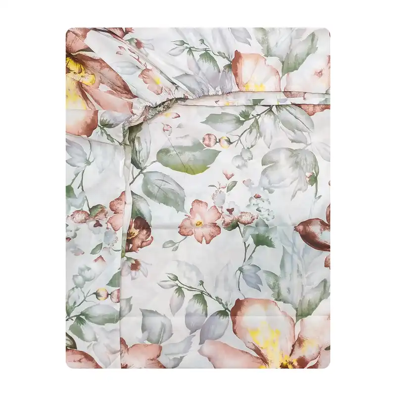 ملحفه آدنو مدل خزان کد IR130 یک نفره سایز 120x200 سانتی متر