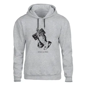 هودی مردانه مدل دست مقدس کد 33 Z رنگ طوسی