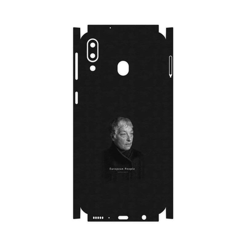 برچسب پوششی ماهوت مدل Portrait of a European Woman-FullSkin مناسب برای گوشی موبایل سامسونگ Galaxy M20