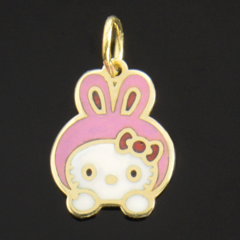 آویز گردنبند طلا 18 عیار دخترانه کد 679