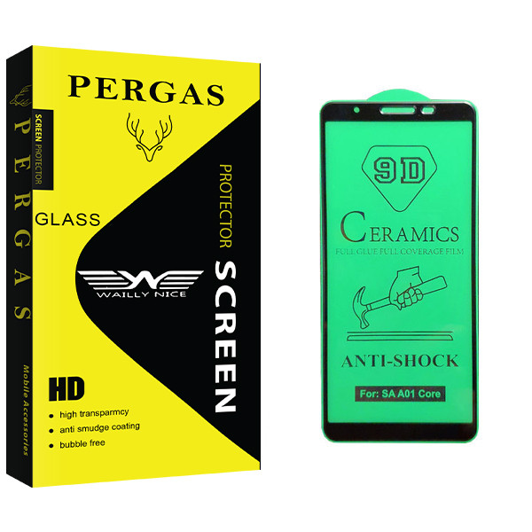 تصویر محافظ صفحه نمایش سرامیکی وایلی نایس مدل Pergas Glass مناسب برای گوشی موبایل سامسونگ Galaxy A01 core