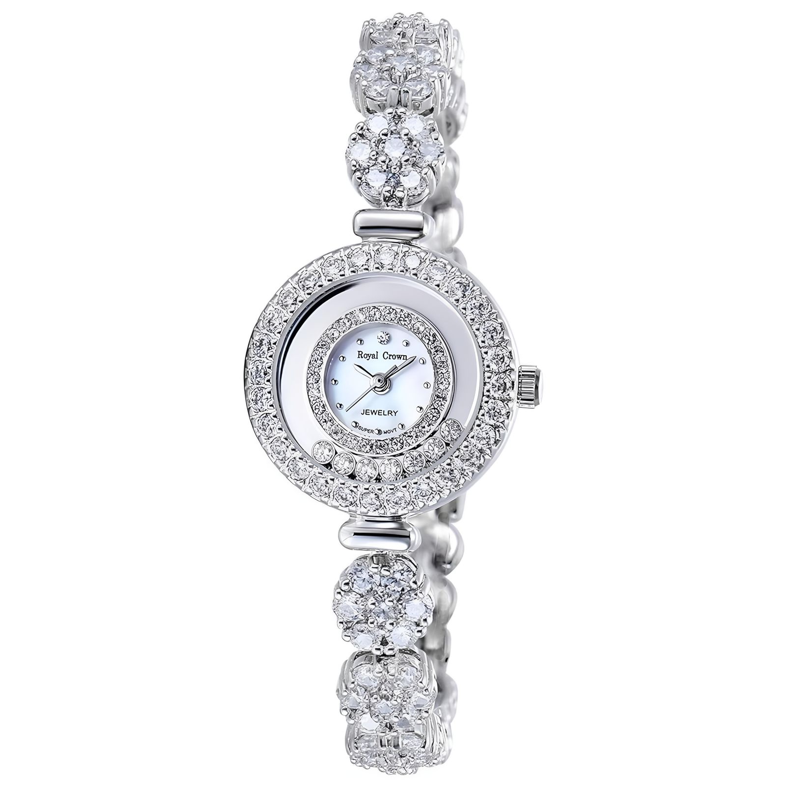 ساعت مچی عقربه ای زنانه رویال کرون مدل دور شنی - - 1
