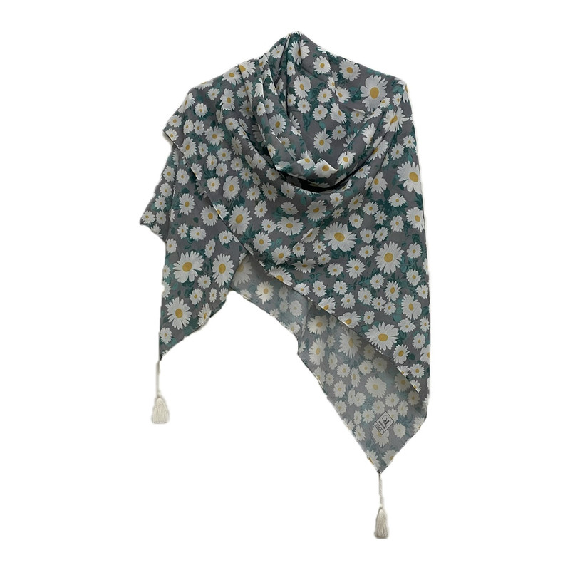 روسری دخترانه مدل نخ منگوله دار کد A003