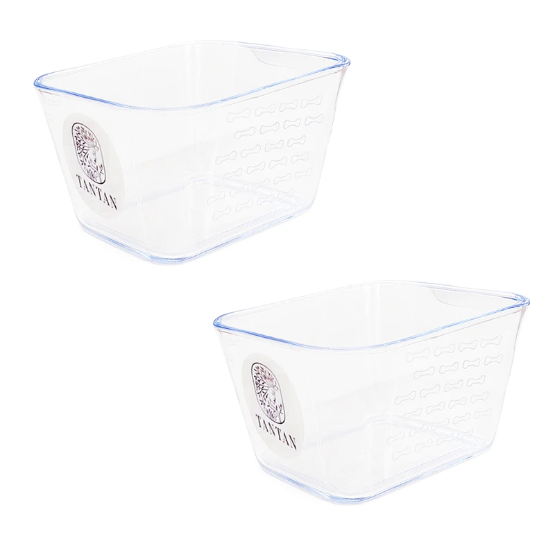 سبد نظم دهنده یخچال تن تن مدل تک دسته بسته 2 عددی