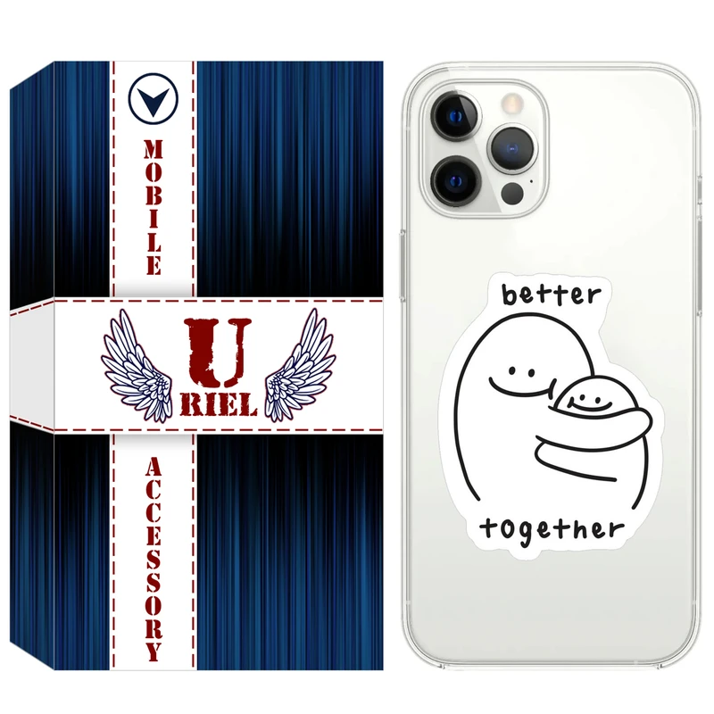 کاور یوریل مدل Clear کد 90 طرح Together مناسب برای گوشی موبایل اپل iPhone 13 Pro