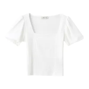 بلوز آستین کوتاه زنانه ال سی وایکیکی مدل اسلیم افکت