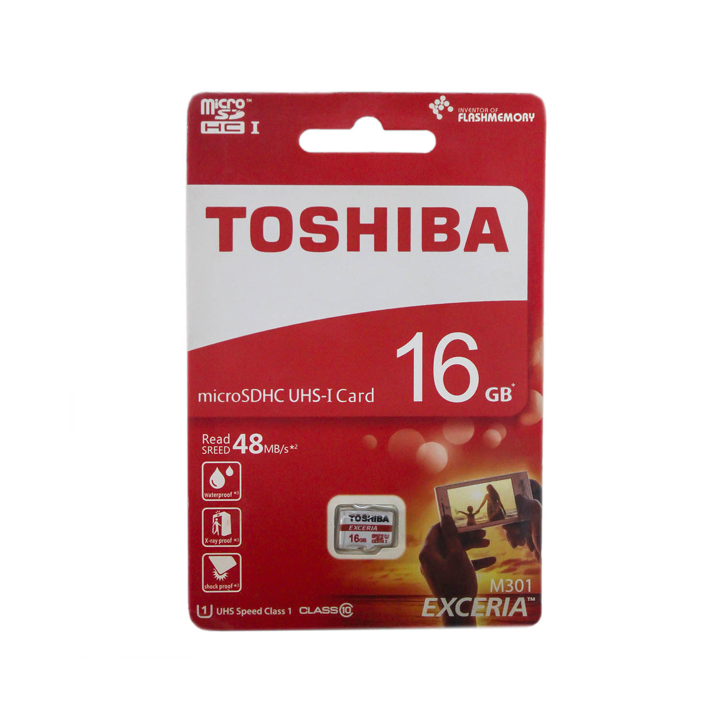 کارت حافظه microSDHC توشیبا مدل M301 کلاس 10 استاندارد UHS-I U1 سرعت 48MB/s ظرفیت 16 گیگابایت