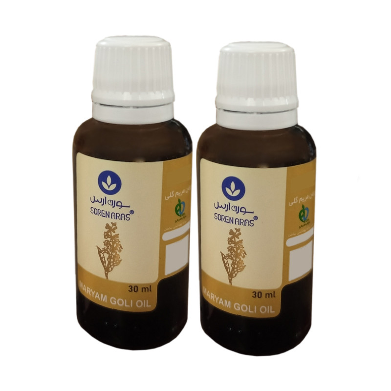 روغن بدن سورن ارس مدل مریم گلی مناسب برای انواع پوست حجم 30 میلی لیتر بسته 2 عددی