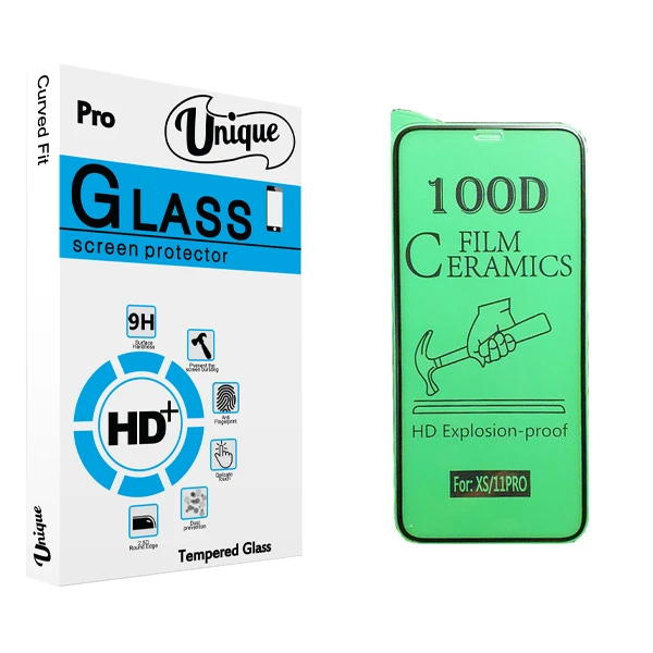 محافظ صفحه نمایش سرامیکی يونيک مدل +Clear مناسب برای گوشی موبایل اپل iPhone 11 Pro