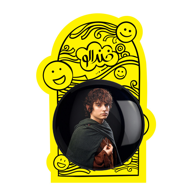 آینه جیبی خندالو طرح ارباب حلقه ها Lord of the Rings مدل تاشو کد 4555