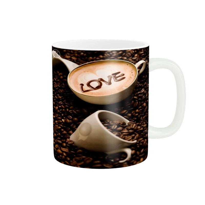 ماگ پاد آفرین مدل فنجان قهوه عشق کد 01