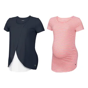 تی شرت بارداری اسمارا مدل 325634 MATERNITY TOPS مجموعه 2 عددی