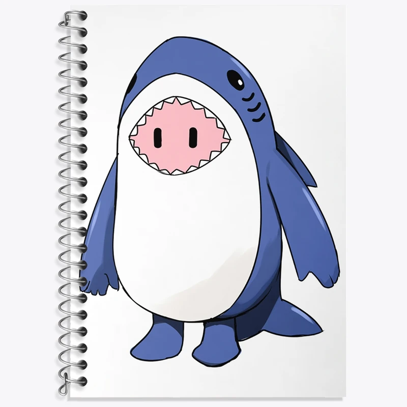 دفتر زبان 50 برگ خندالو مدل دو خط طرح بازی فال گایز (Fall Guys) کد 32824