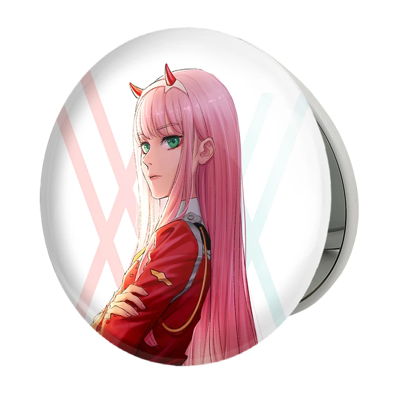 آینه جیبی خندالو طرح زیروتو انیمه دارلینگ Darling مدل تاشو کد 10513 