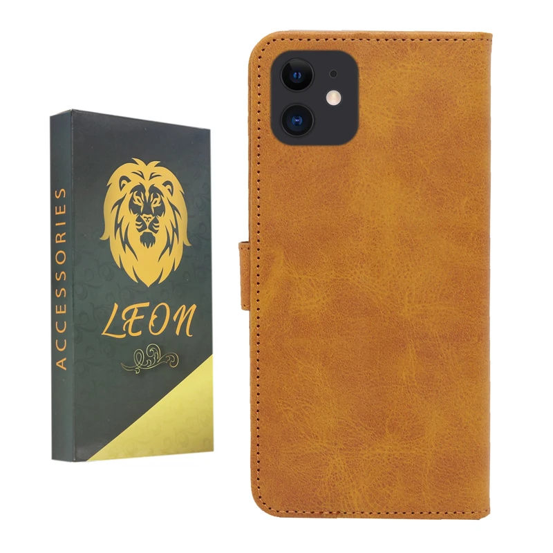 کیف کلاسوری لئون مدل Bersa مناسب برای گوشی موبایل اپل iPhone 12 Mini