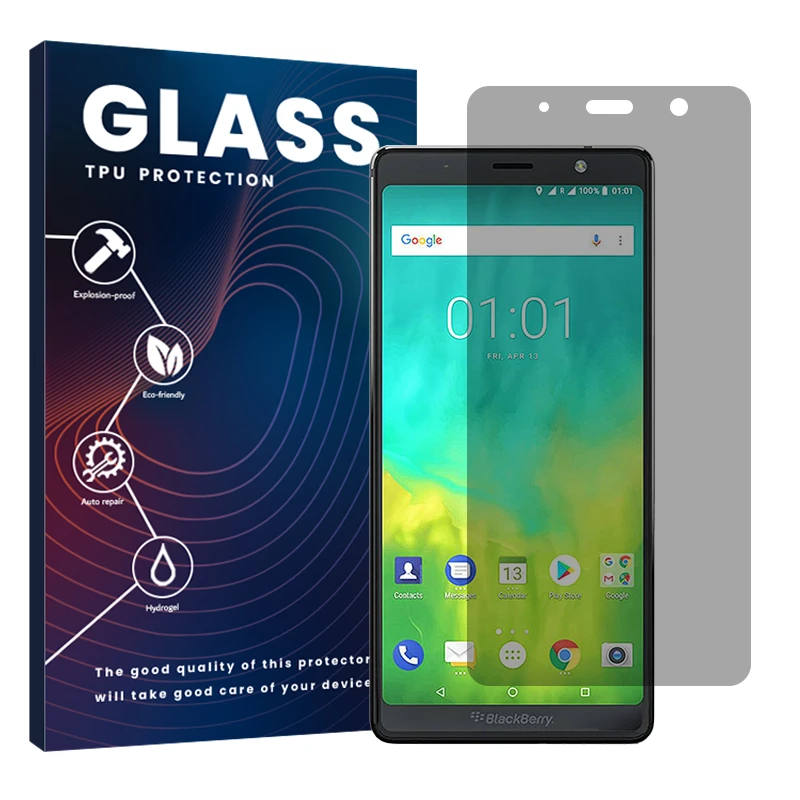 محافظ صفحه نمایش حریم شخصی گلس مدل Resistant مناسب برای گوشی موبایل بلک بری Evolve