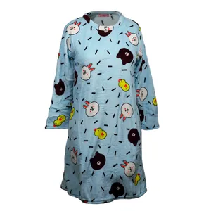 پیراهن زنانه مدل حوله ای طرح جوجه و خرگوش کد brfp-464