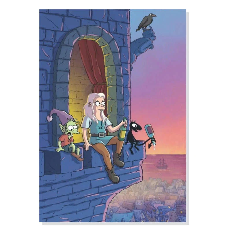 تابلو شاسی طرح انیمیشن سریالی طلسم شدگان Disenchantment مدل M0486