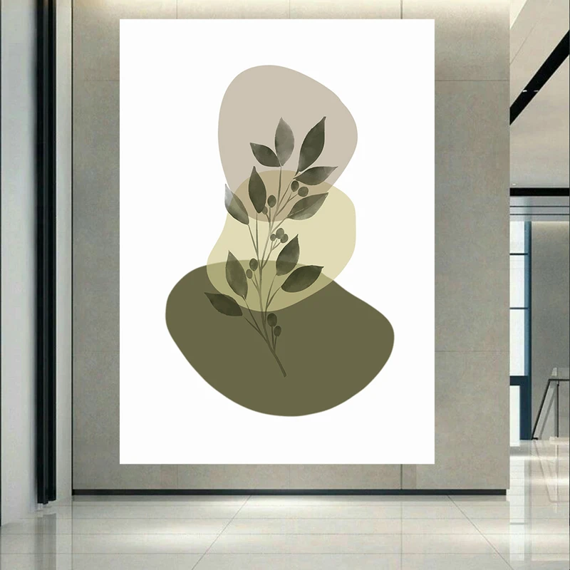 استیکر طرح مینیمال گیاه انتزاعی کد AR31019