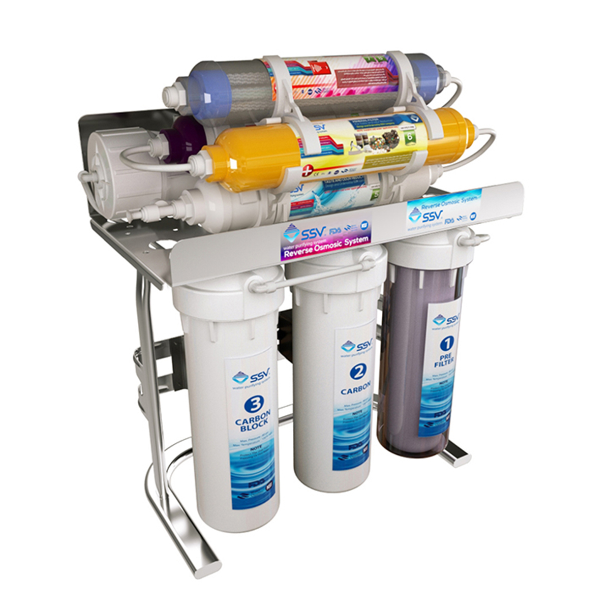 دستگاه تصفیه کننده آب اس اس وی مدل UltraClear 2W X800 به همراه شیر دوکاره