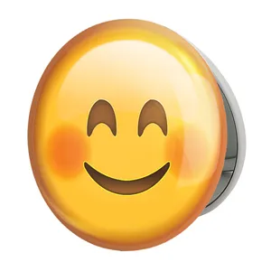 آینه جیبی خندالو طرح ایموجی مدل تاشو کد 24668 