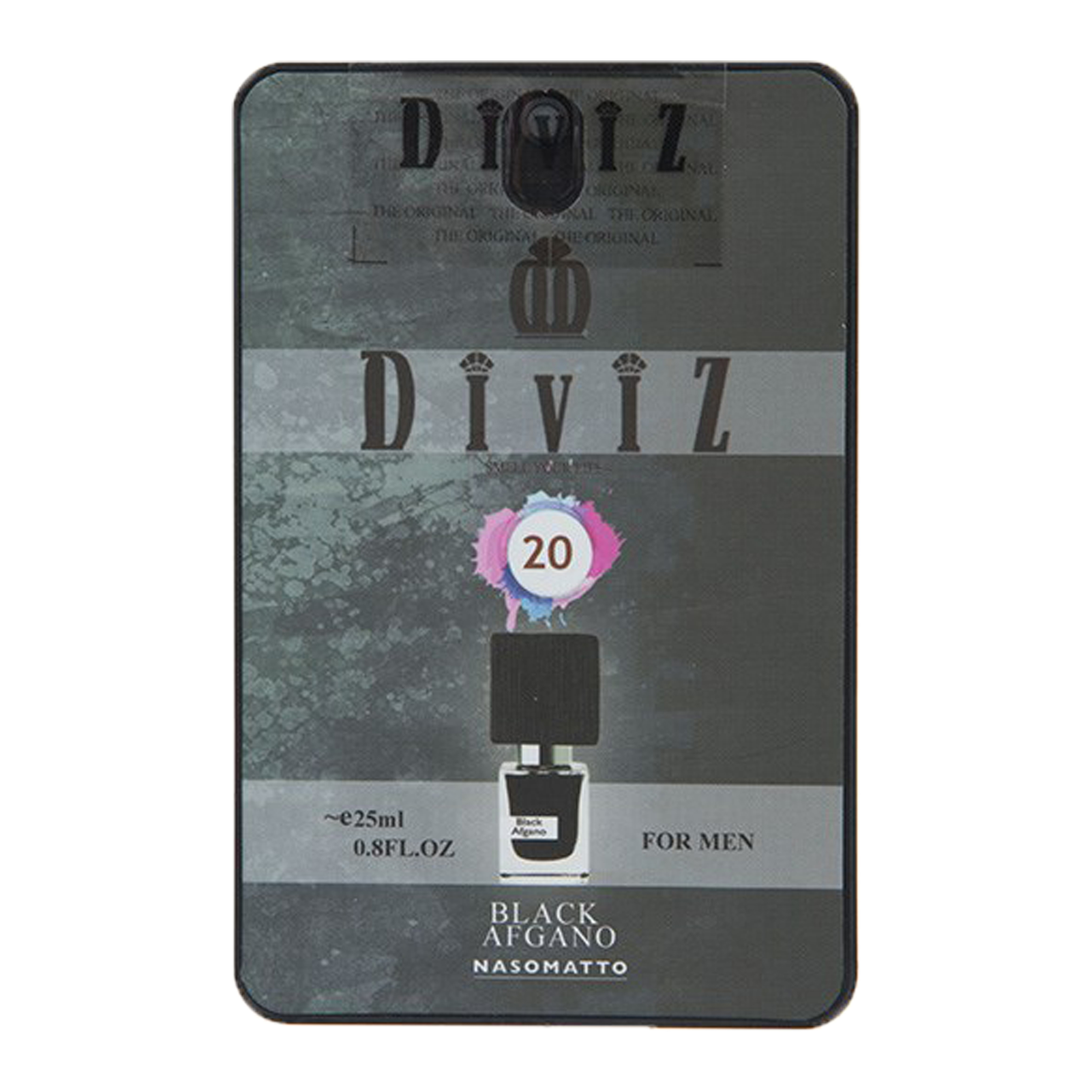 عطر جیبی مردانه دیوایز مدل Black Afgano حجم 25 میلی لیتر