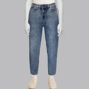 شلوار جین زنانه مدل مام فیت