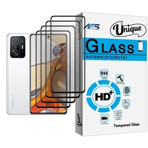 AFS Unique Glass MIX004 Screen Protector For Xiaomi 11T Pro Pack Of 4