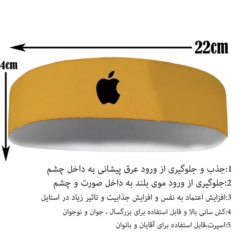 هدبند ورزشی آی تمر کد 288