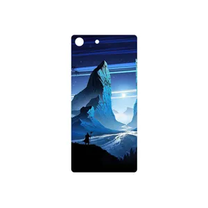 MAHOOT Blue Mountains Digital Art Cover Sticker for Sony Xperia M5