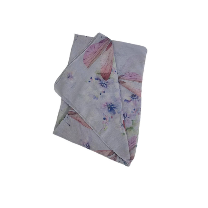 شال الیاف نخی زنانه مدل Km23 با طول و عرض 190*85 سانتی‌متر