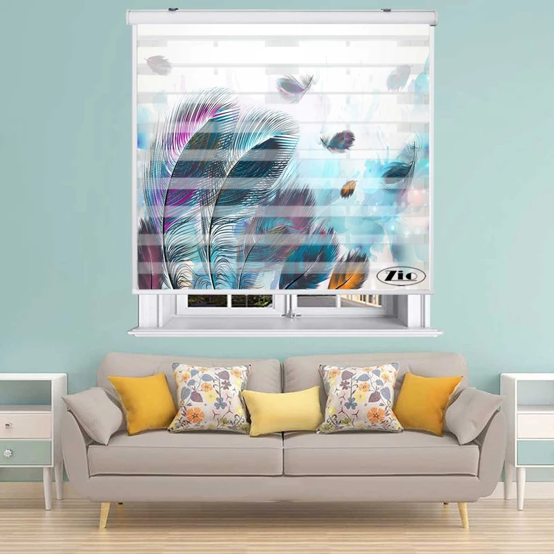 پرده زبرا زیو کد 3D1527 سایز 150X150 سانتی متر