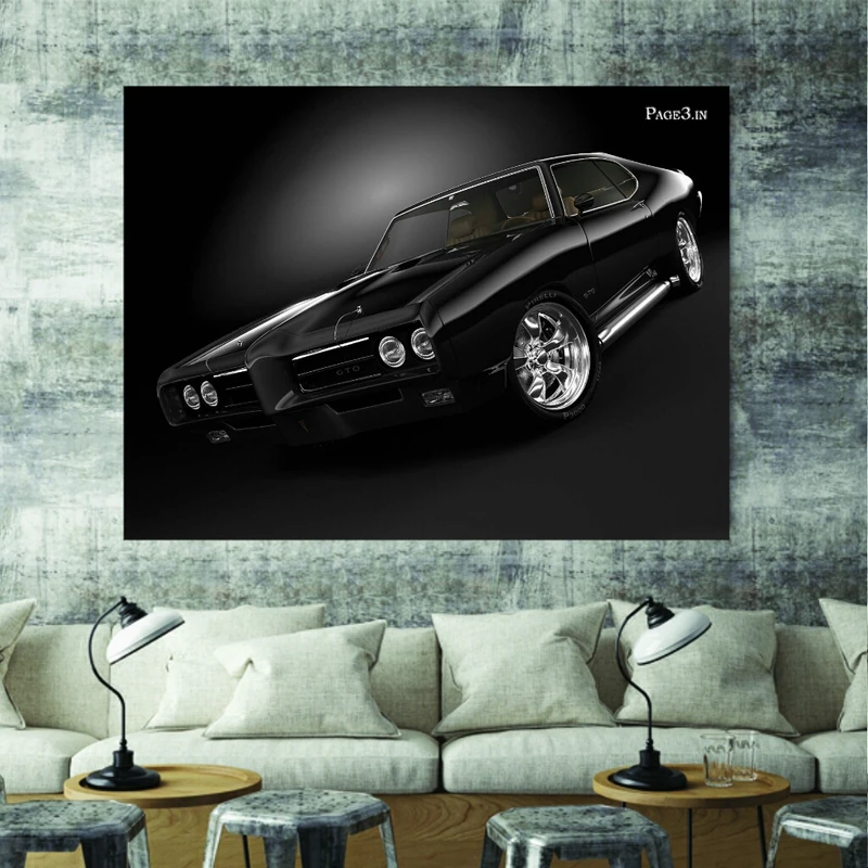  پوستر دیواری طرح ماشین کلاسیک مدل PO1401