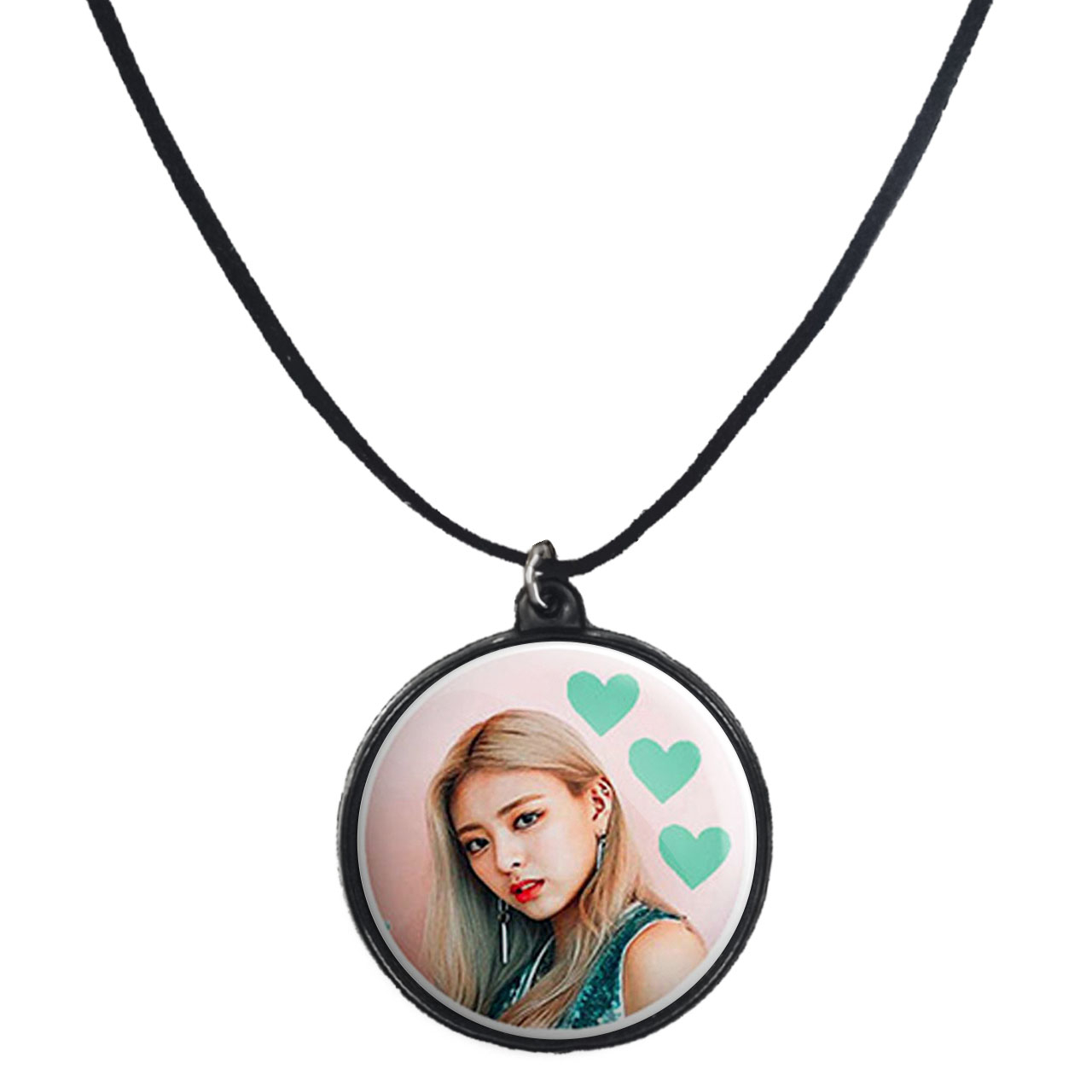 گردنبند پرمانه طرح گروه موسیقی ایتزی کد pmb.3269 مدل دو طرفه