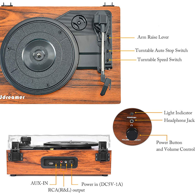 گرامافون ودرمر مدل Classic Entry Turntable