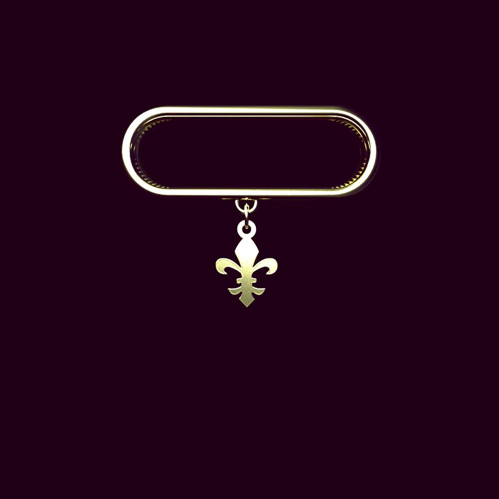 آویز ساعت طلا 18 عیار زنانه مدوپد مدل هندسی کد SJ1-1244