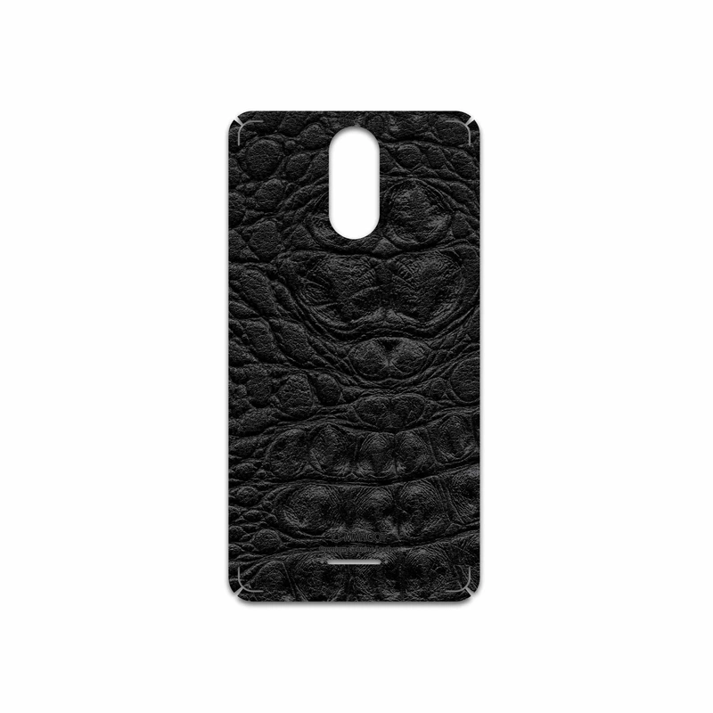 برچسب پوششی ماهوت مدل Black-Crocodile-Leather مناسب برای گوشی موبایل تکنو WX3F LTE