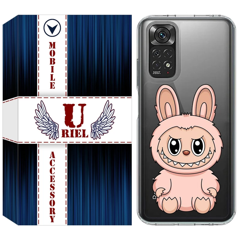 کاور یوریل مدل Clear کد 138 طرح لبوبو مناسب برای گوشی موبایل شیائومی Redmi Note 11 4G / Note 11S