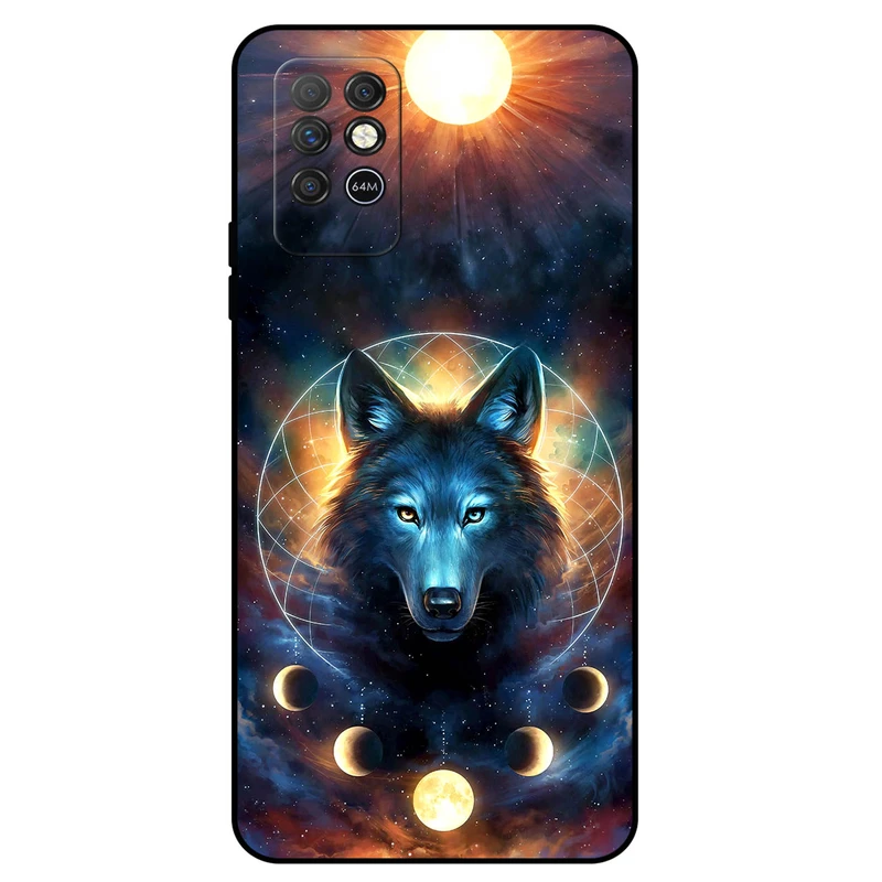 کاور مگافون طرح گرگ و ماه مدل 8006 مناسب برای گوشی موبایل اینفینیکس Note 8
