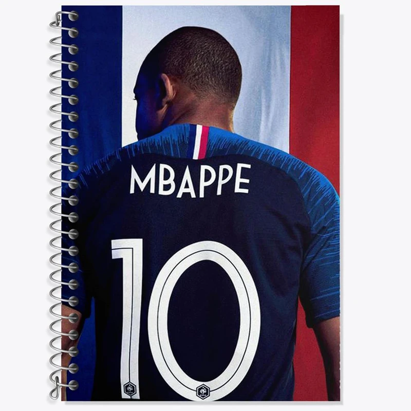 دفتر زبان 50 برگ خندالو مدل دو خط طرح امباپه کد 2106