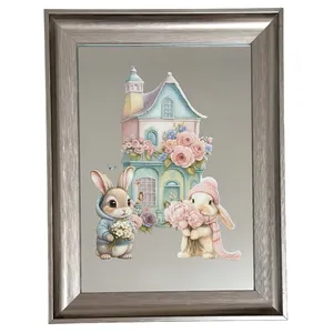 آینه دیواری مدل قصر گل کد 01