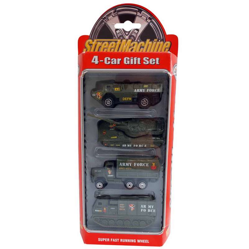 ماشین بازی مدل جنگی street machine کد PT-2050 مجموعه 4 عددی