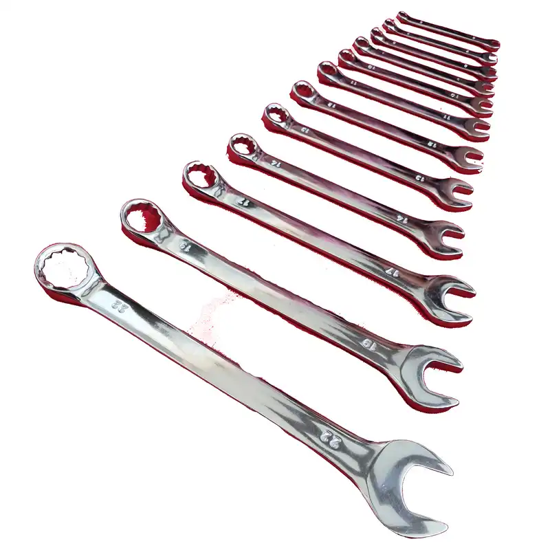 آچار یکسر تخت و یکسر رینگی اوکی مدل powertools مجموعه 12 عددی