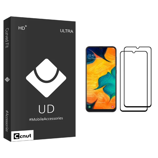 محافظ صفحه نمایش کوکونات مدل UD Black مناسب برای گوشی موبایل سامسونگ Galaxy A30 بسته دو عددی