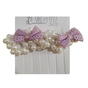 کش مو دخترانه مدل مرواریدی کد 4