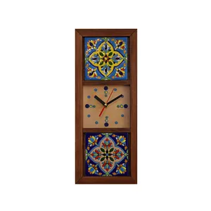 ساعت دیواری چوبی کد 1211