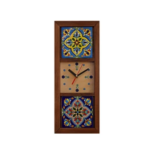 ساعت دیواری چوبی کد 1211