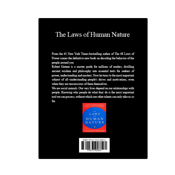 کتاب The Laws of Human Nature اثر Robert Greene انتشارات نبض دانش کتاب The Laws of Human Nature اثر Robert Greene انتشارات نبض دانش