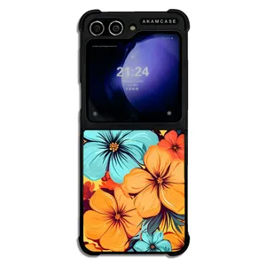 AKAM AMC-WSGZFLIP5-FLOWERS-38 Cover For Samsung Galaxy Z Flip 5