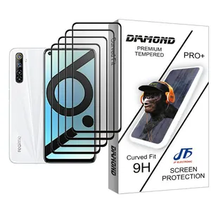 JF Diamond Glass MIX004 Screen Protector For Realme 6i (India) Pack Of 4